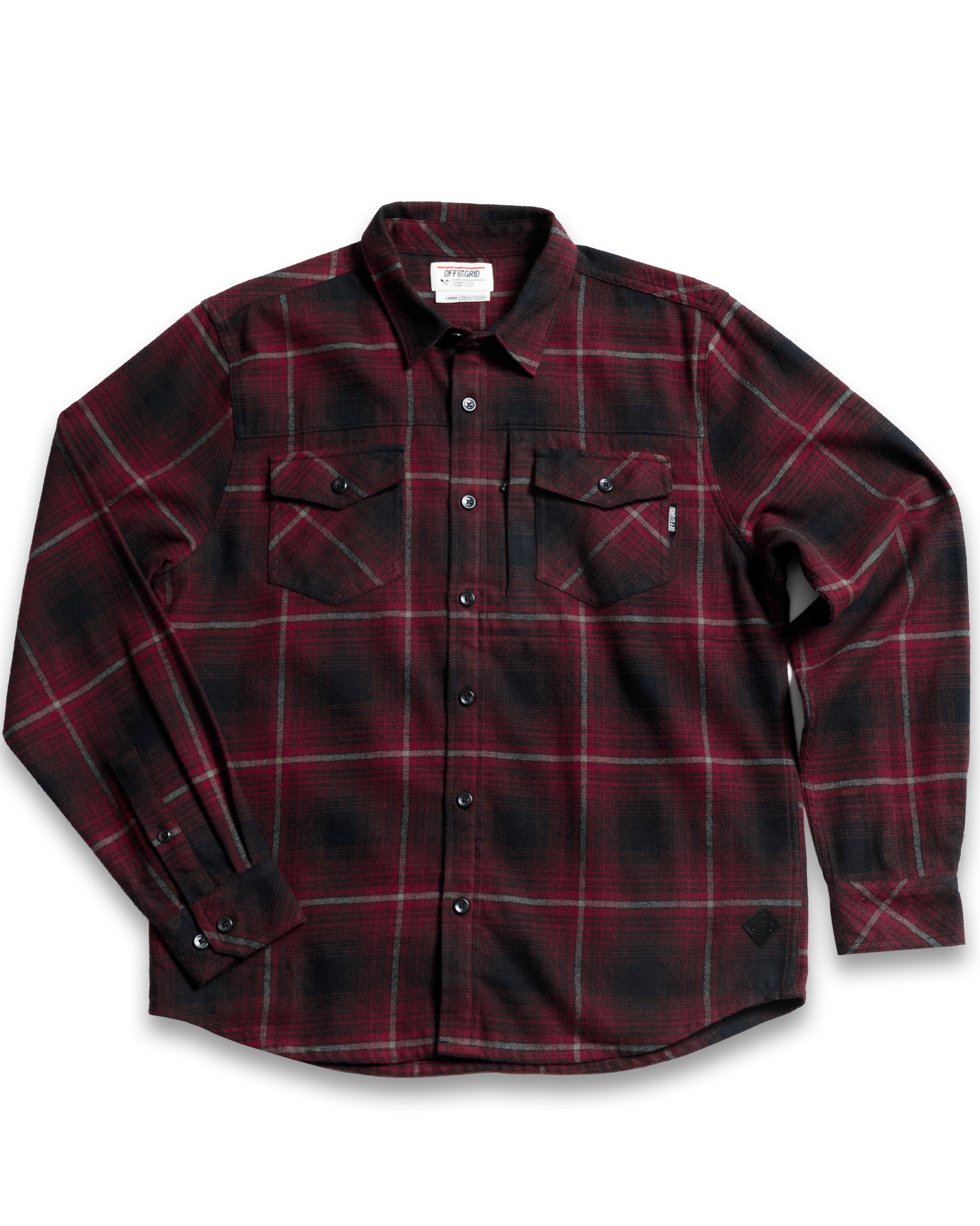 Off The Grid Destroyer Utility Flannel – Black