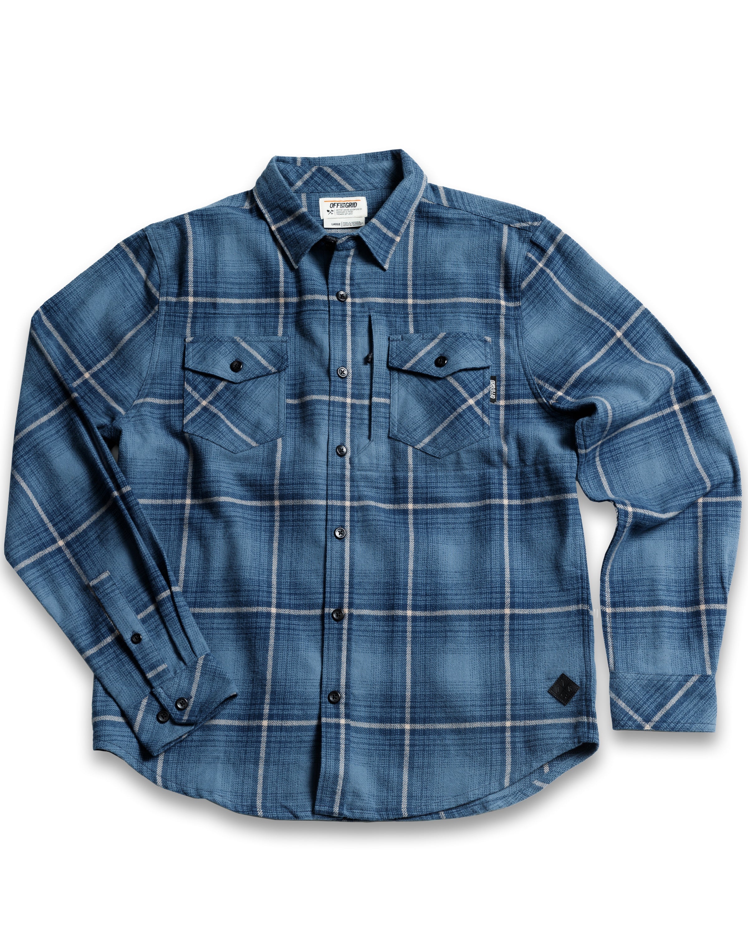 Off The Grid Destroyer Utility Flannel – Pale Blue