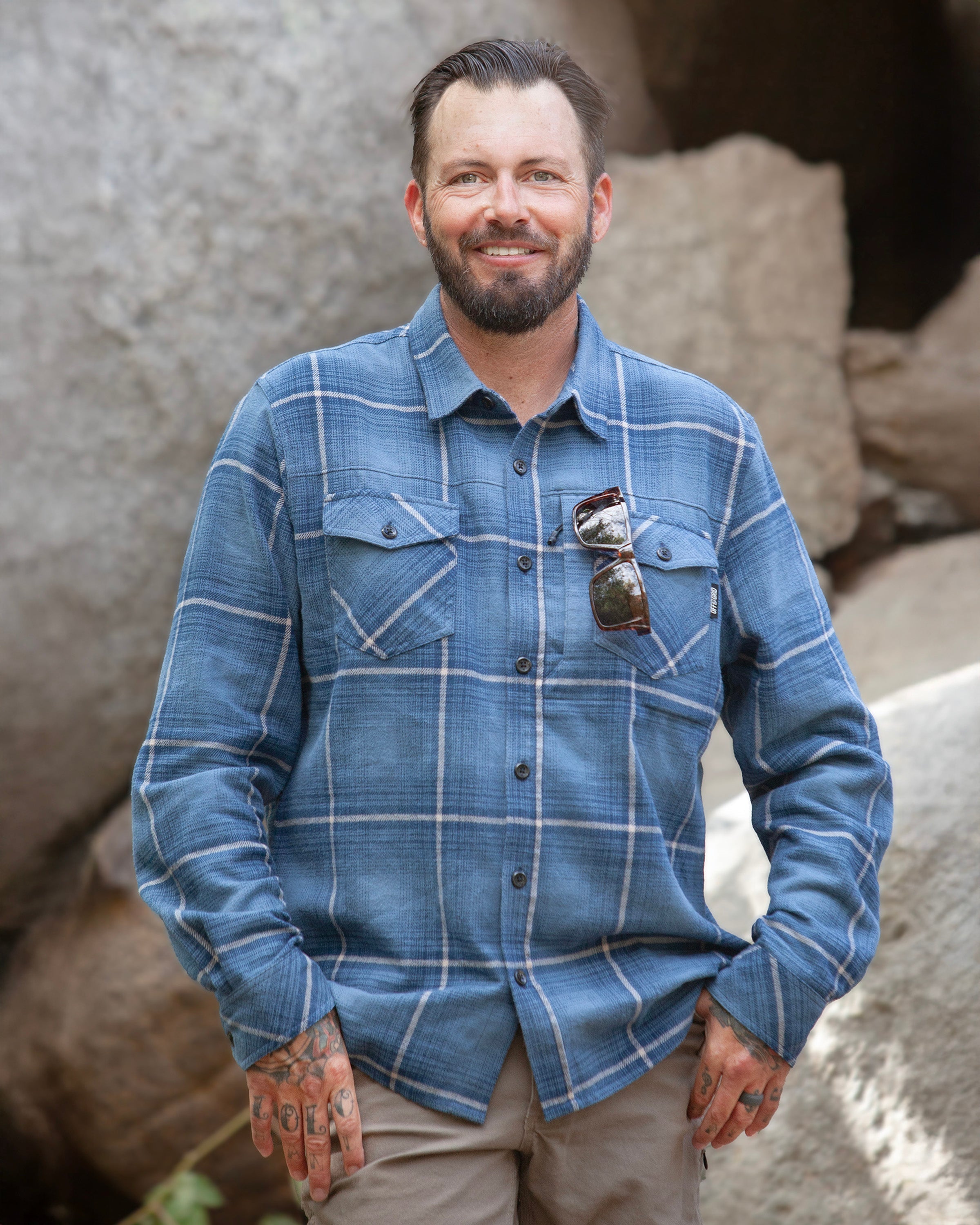 Off The Grid Destroyer Utility Flannel – Pale Blue