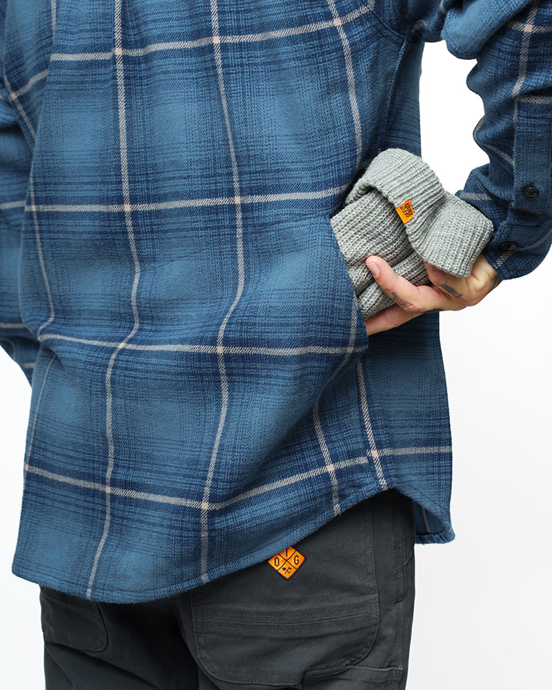 Off The Grid Destroyer Utility Flannel – Pale Blue