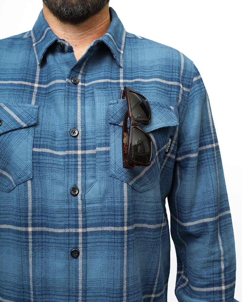 Off The Grid Destroyer Utility Flannel – Pale Blue