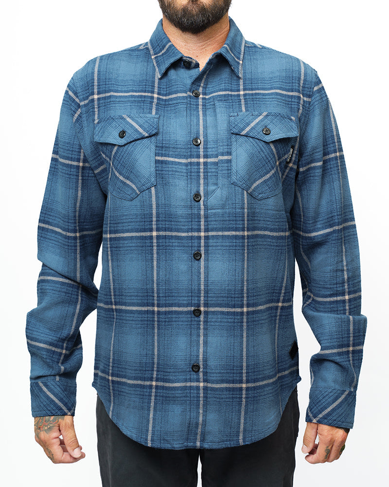 Off The Grid Destroyer Utility Flannel – Pale Blue