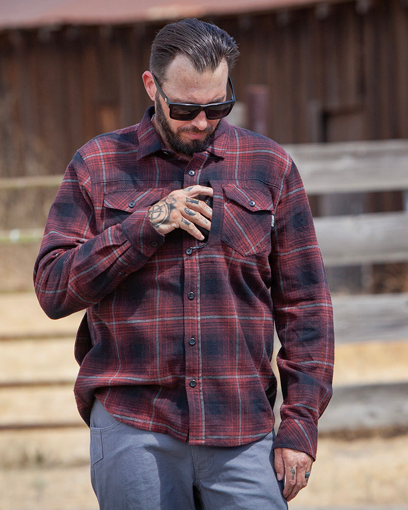 Off The Grid Destroyer Utility Flannel – Black