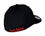 Demons Behind Me Flexfit Never Fade Circle Skull / Red Ring Fitted Cap