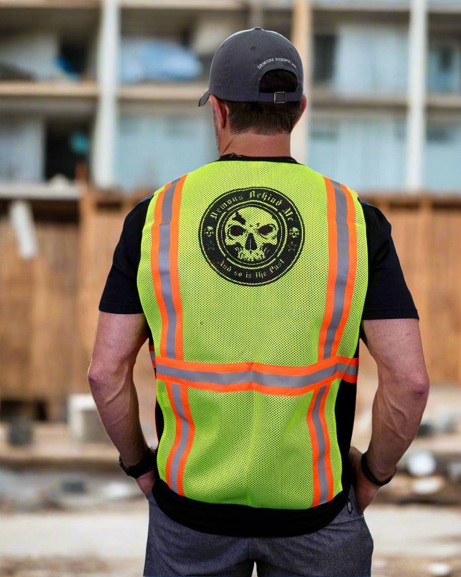 Demons Behind Me Class 2 Hi-Vis Stretch-Panel Vest