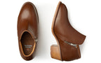 Xena Gravity women’s steel toe work booties in Amber