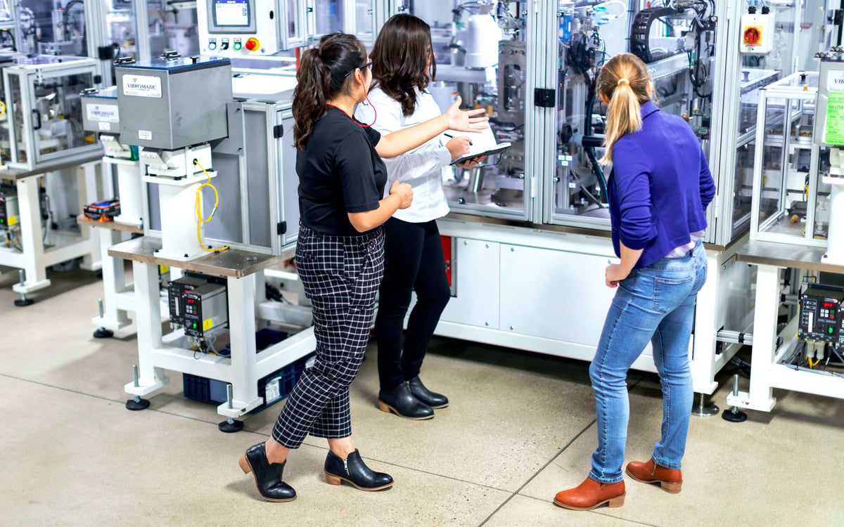 Xena Gravity women’s steel toe work booties in Cognac Brown