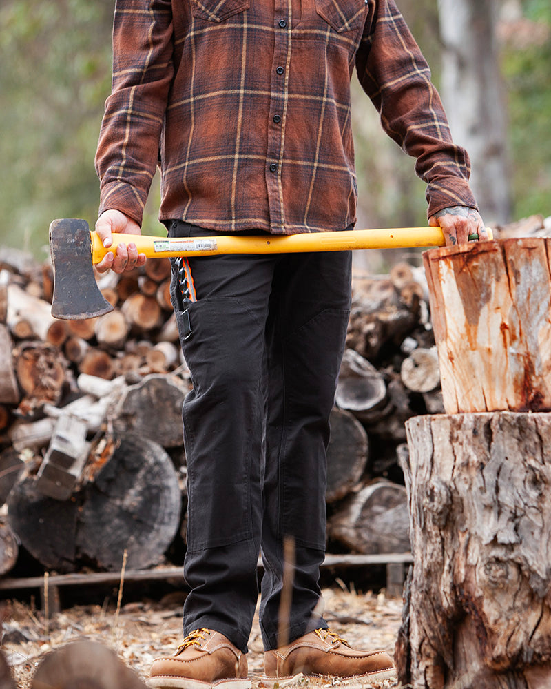 Off The Grid Hardened Double Knee Work Pants – Black