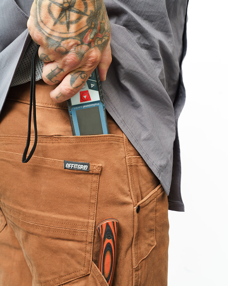 Off The Grid Hardened Double Knee Work Pants – Tobacco