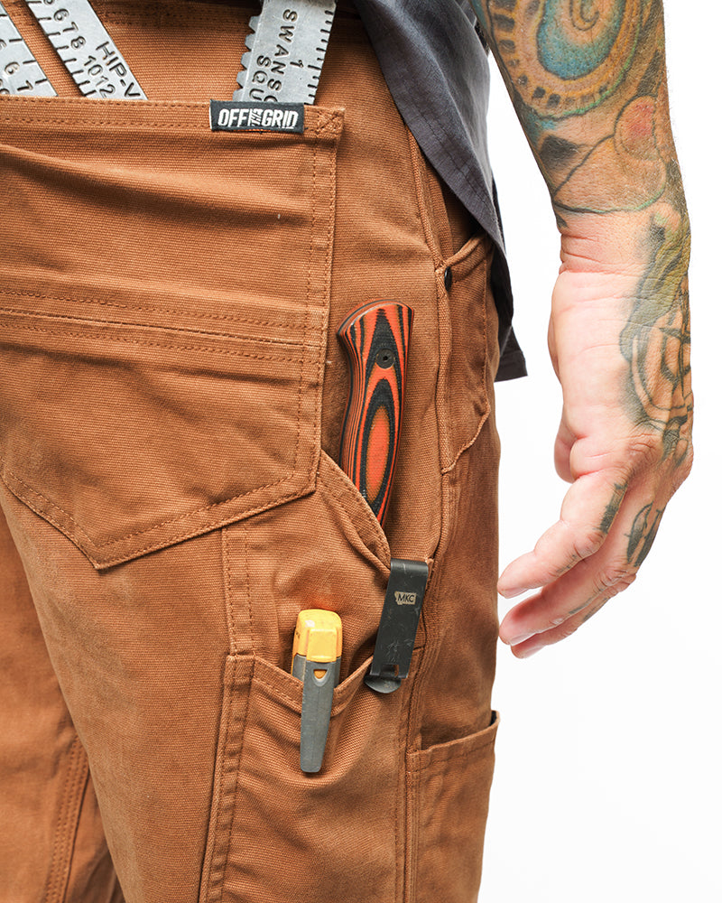 Off The Grid Hardened Double Knee Work Pants – Tobacco