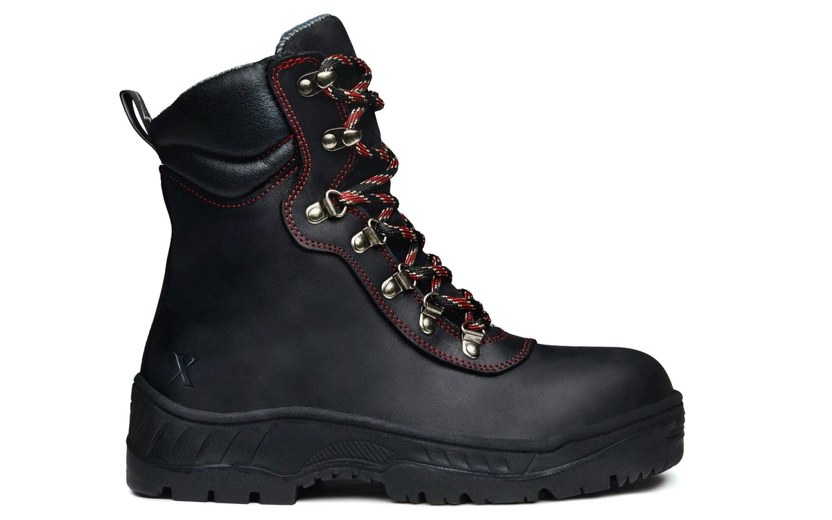 Xena Horizon women’s alloy toe work boots in Carbon Black