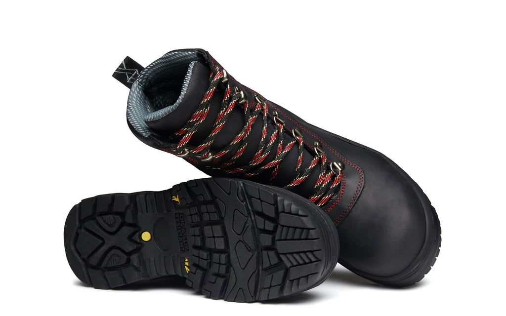 Xena Horizon women’s alloy toe work boots in Carbon Black