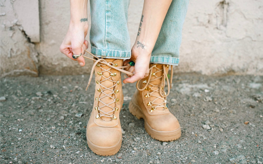 Xena Horizon women’s alloy toe work boots in Desert Tan