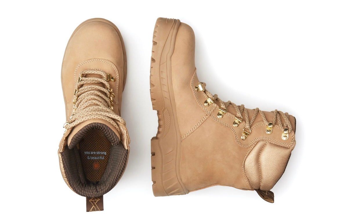Xena Horizon women’s alloy toe work boots in Desert Tan