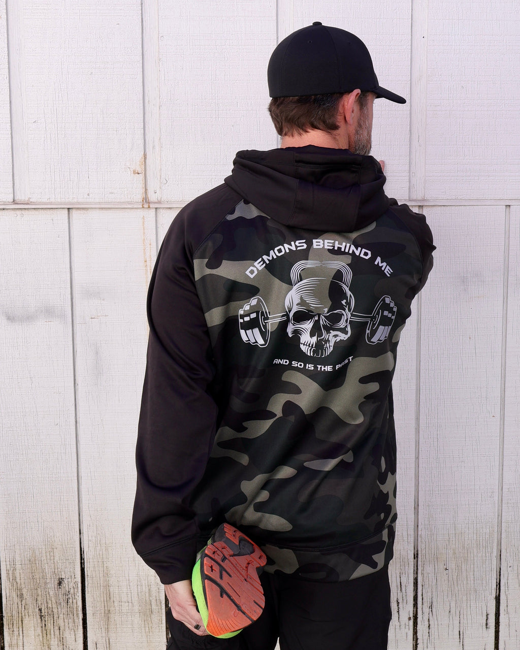 Demons Behind Me Performance Tech Fleece Zip-Up Hoodie
