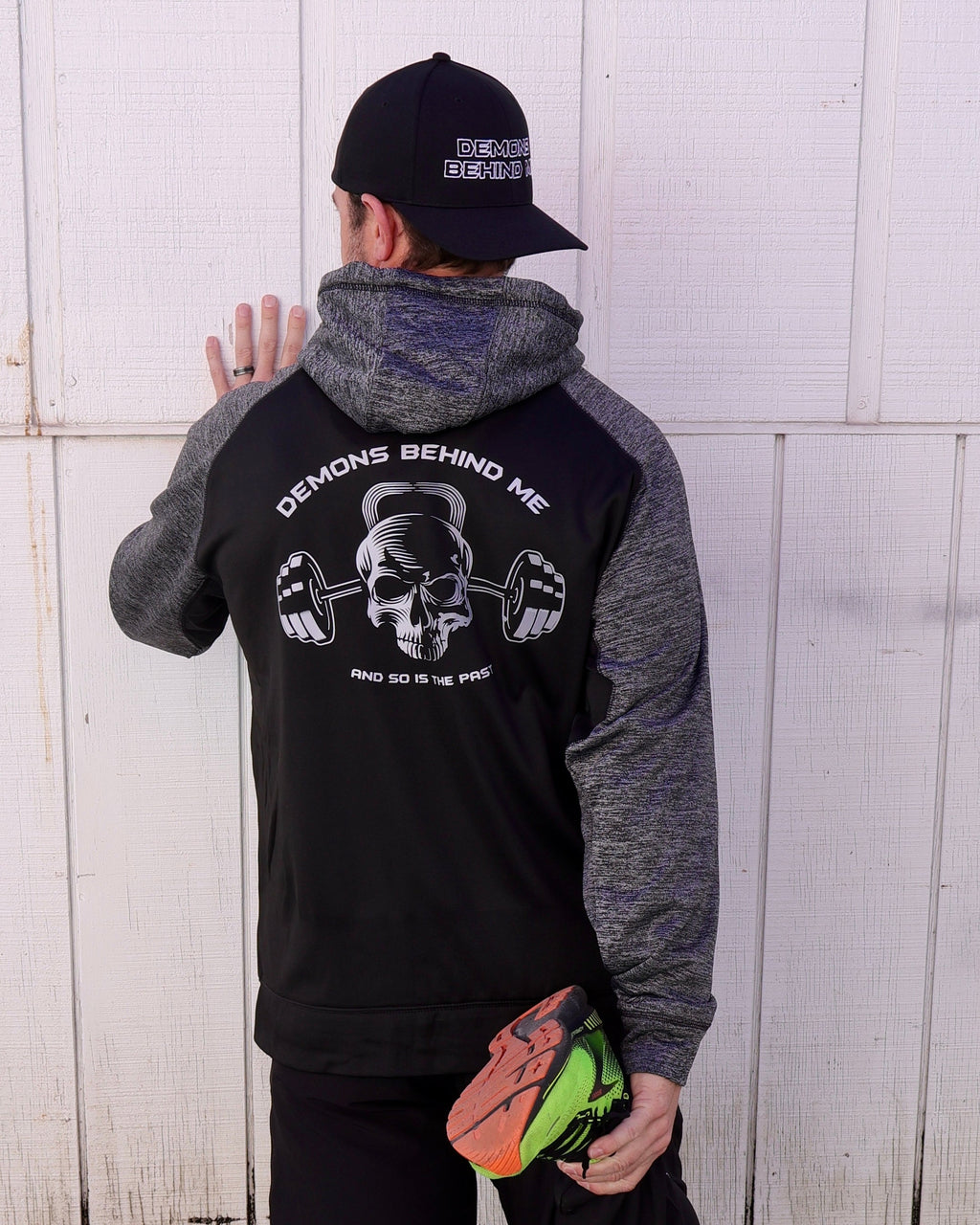Demons Behind Me Performance Tech Fleece Zip-Up Hoodie