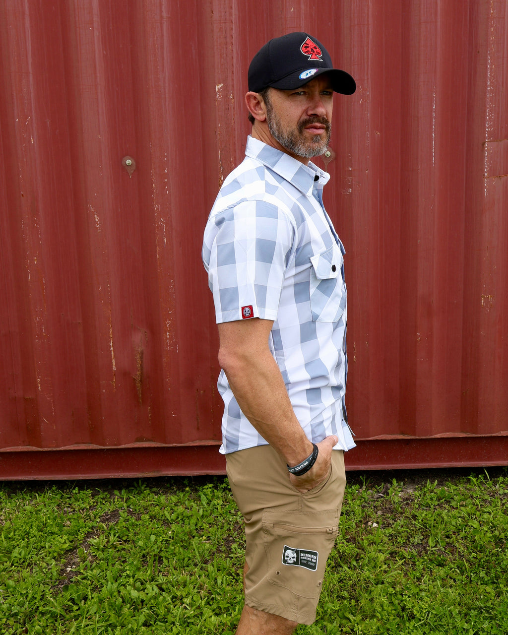 Demons Behind Me Great White Lightweight 4-Way Stretch Shirt
