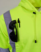 Demons Behind Me Class 3 Hi-Vis Hoodie – Dye-Bleed Final Sale