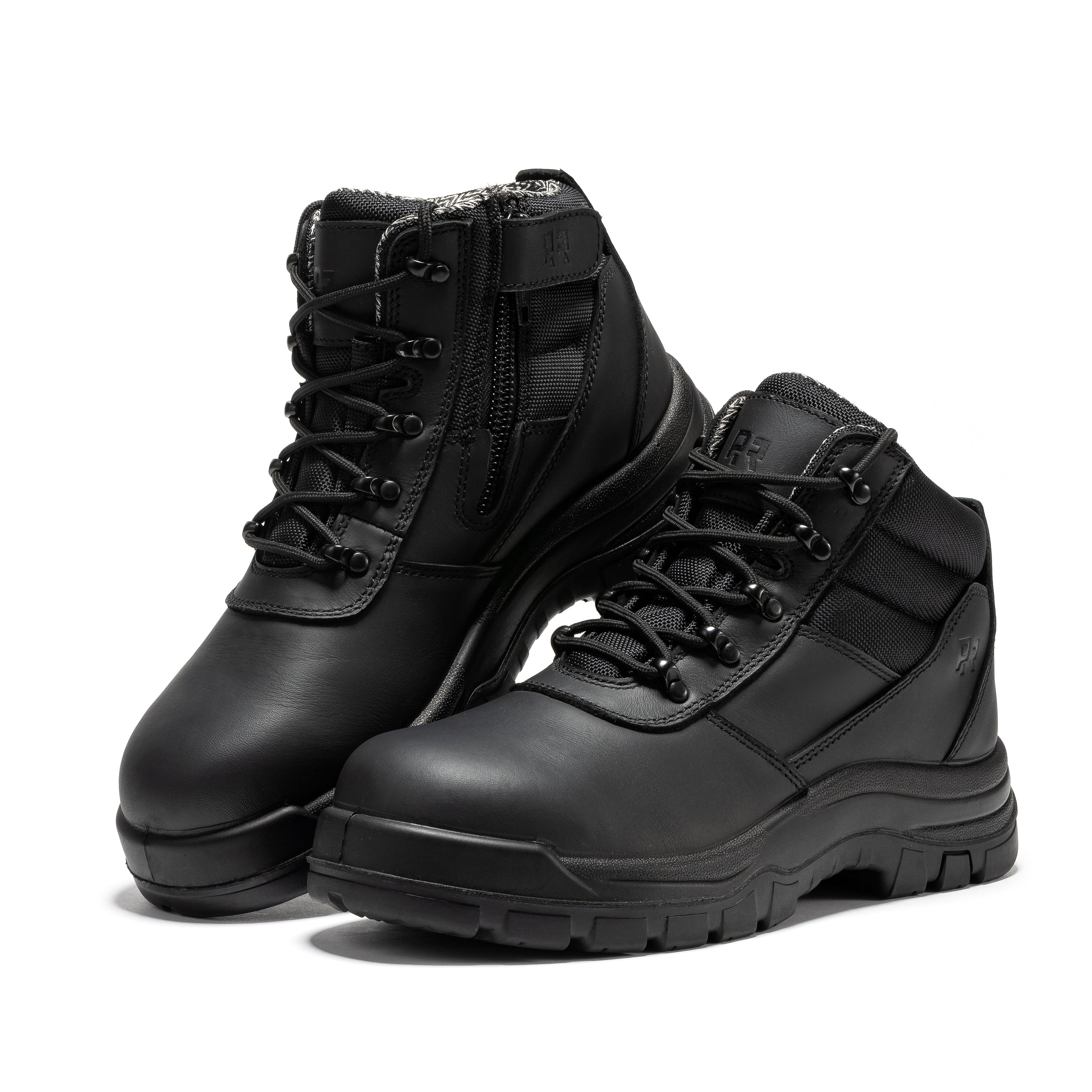 RockRooster Avalon 6" Side-Zip Composite Toe Work Boot – Black