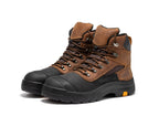 RockRooster Sedona 6" Waterproof Steel Toe Work Boot – Brown – Wide Fit
