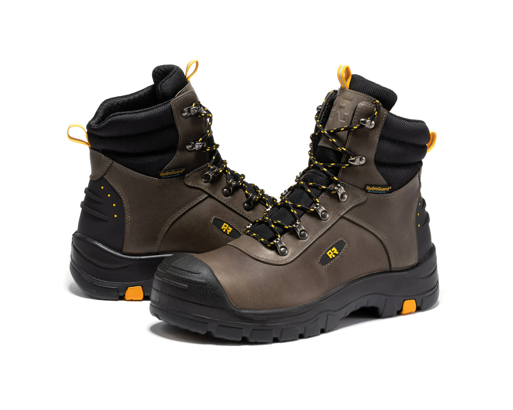 RockRooster Woodland 6" Waterproof Composite Toe Work Boot – Rust – Wide Fit