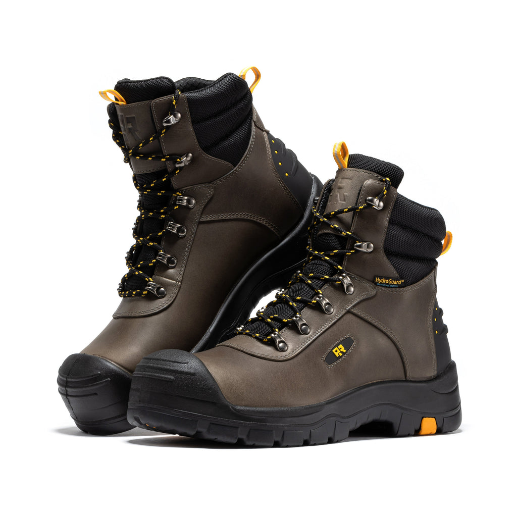 RockRooster Woodland 6" Waterproof Composite Toe Work Boot – Rust – Wide Fit