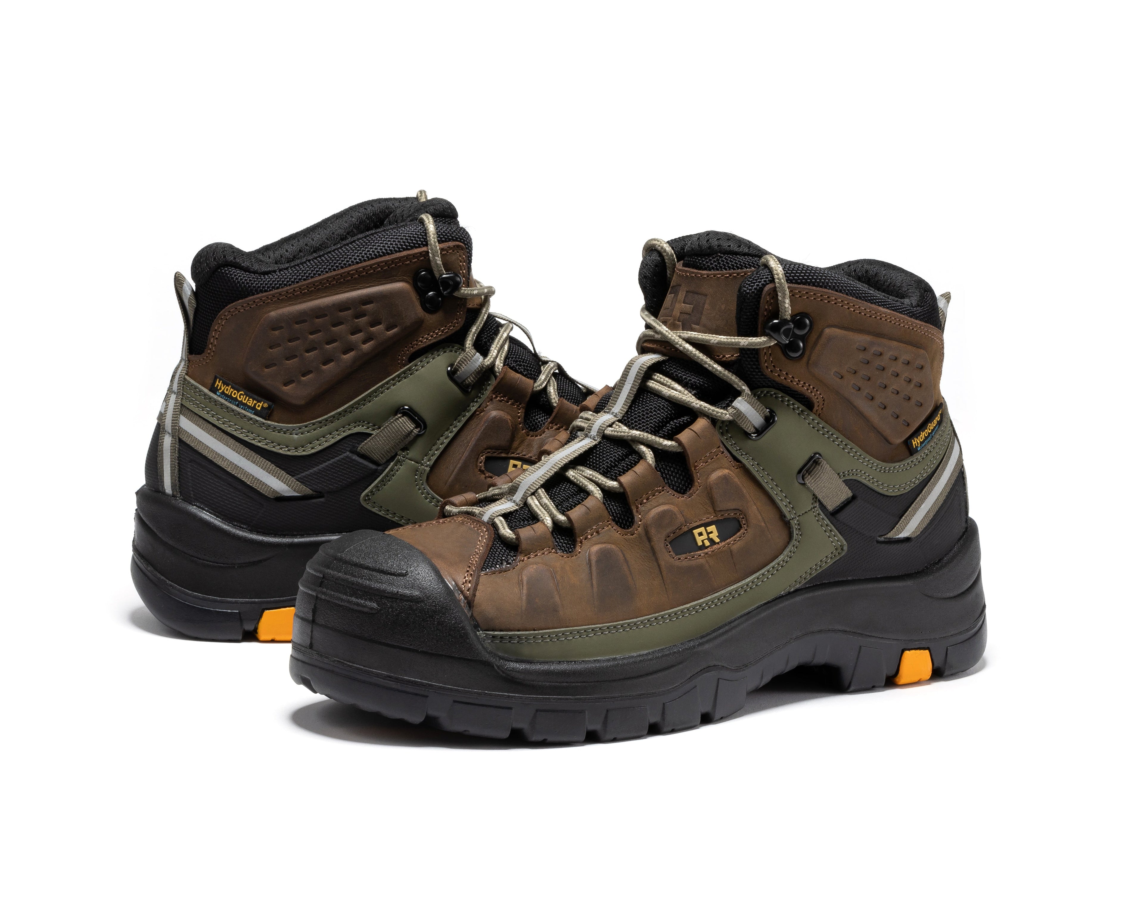 RockRooster Woodland 6" Waterproof Composite Toe Work Boot – Brown