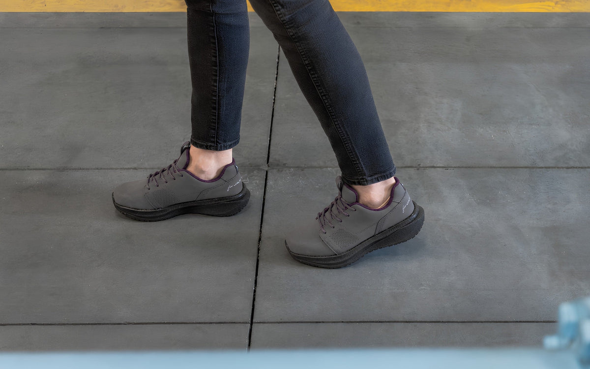 Xena Astra women’s work sneakers in Charcoal Gray SD
