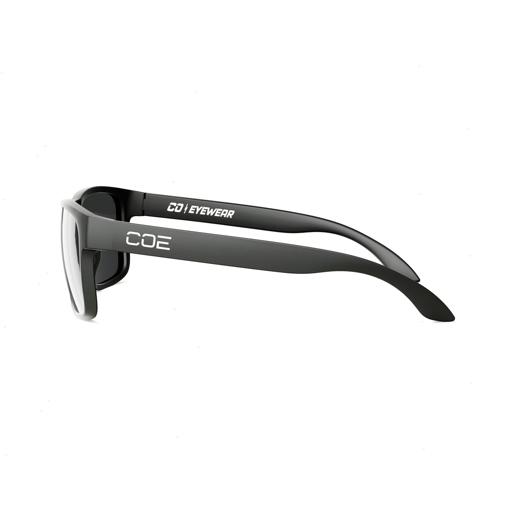 CO Eyewear Loki Z87 Photochromic Safety Glasses - Matte Black