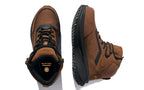 Xena Luna women’s waterproof composite toe work boots in Dusk Brown
