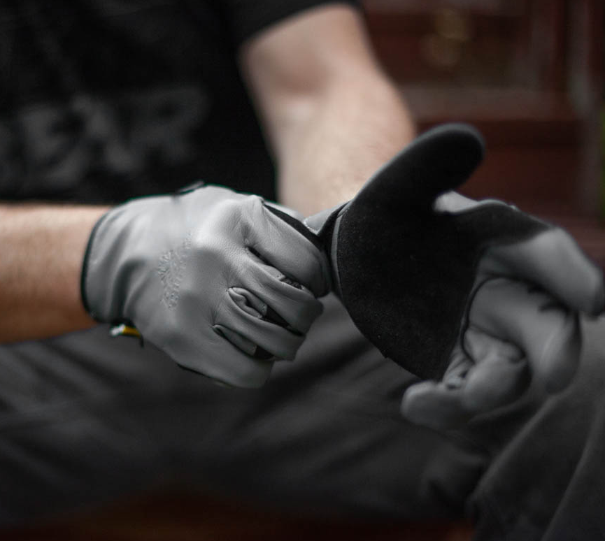 Bear Knuckles Rowdy Goatskin Mechanics Gloves - M283