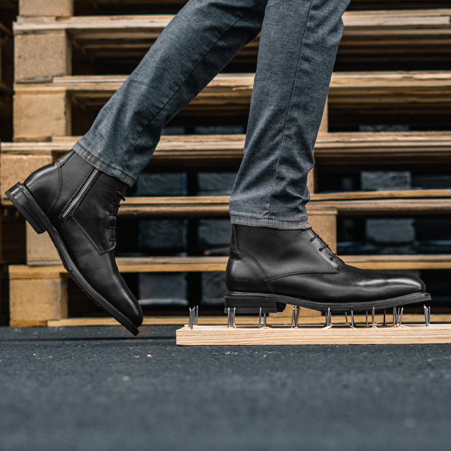 Proxon Mich Steel Toe Lace-Up Work Boot – Black