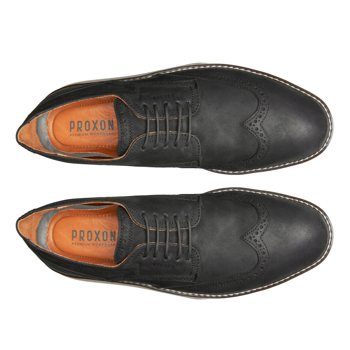 Proxon Master Steel Toe Derby Work Shoe – Black Matte