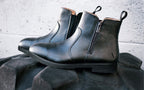 Xena Omega women’s steel toe zip-up work boots in black