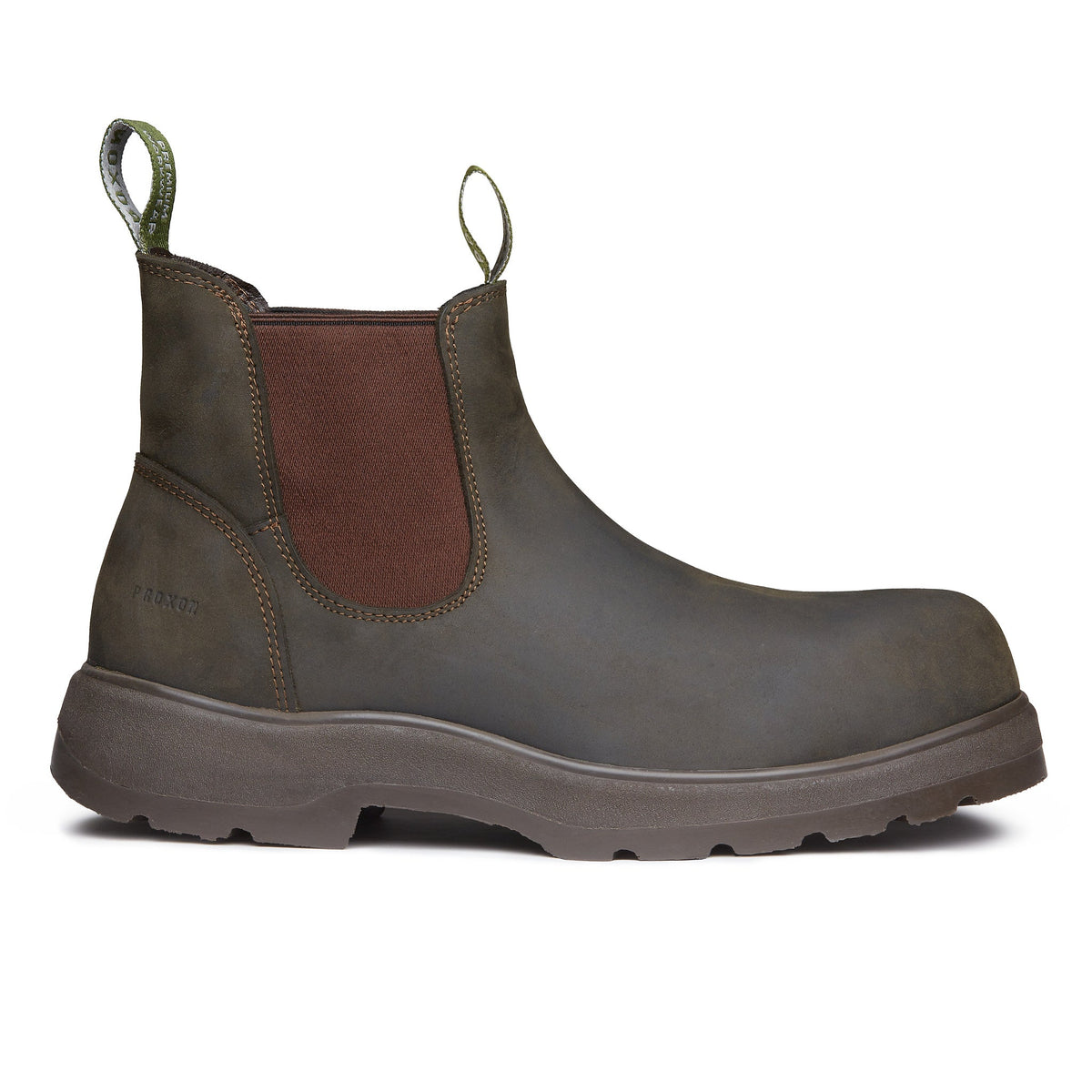 Proxon Rainier Composite Toe Chelsea Work Boot – Olive Green