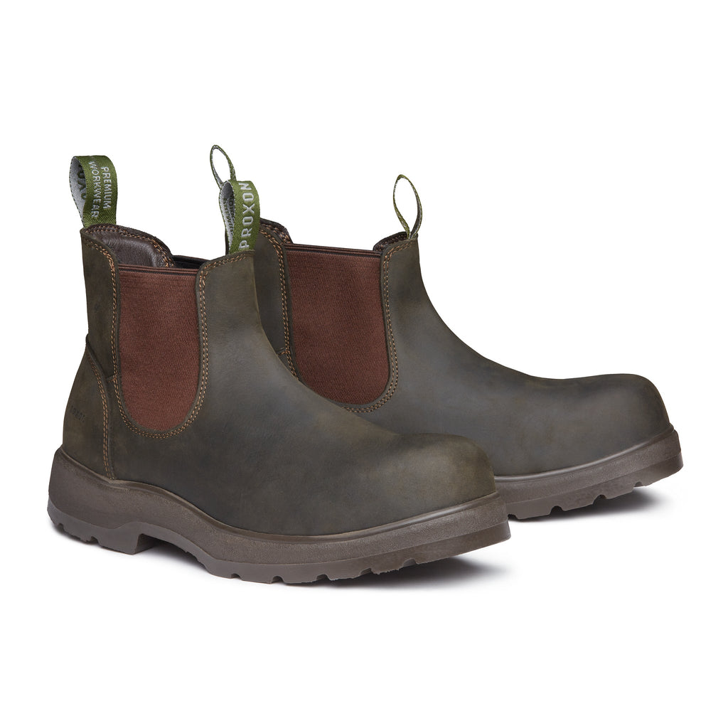 Proxon Rainier Soft Toe Chelsea Work Boot – Olive Green