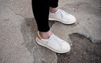 Xena Rogue women’s leather work shoes in White Gold