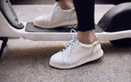 Xena Rogue women’s leather work shoes in White Gold