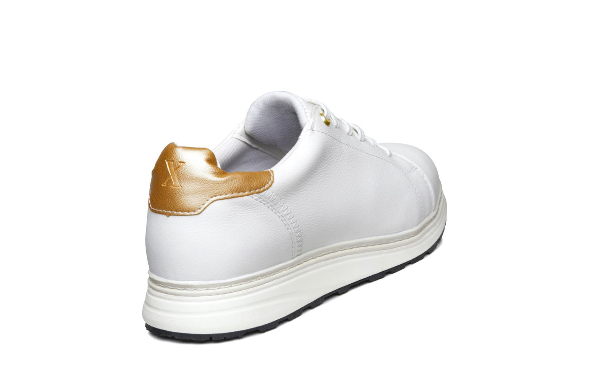 Xena Rogue women’s leather work shoes in White Gold