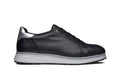 Xena Rogue women’s leather work shoes in Black Pearl — side profile