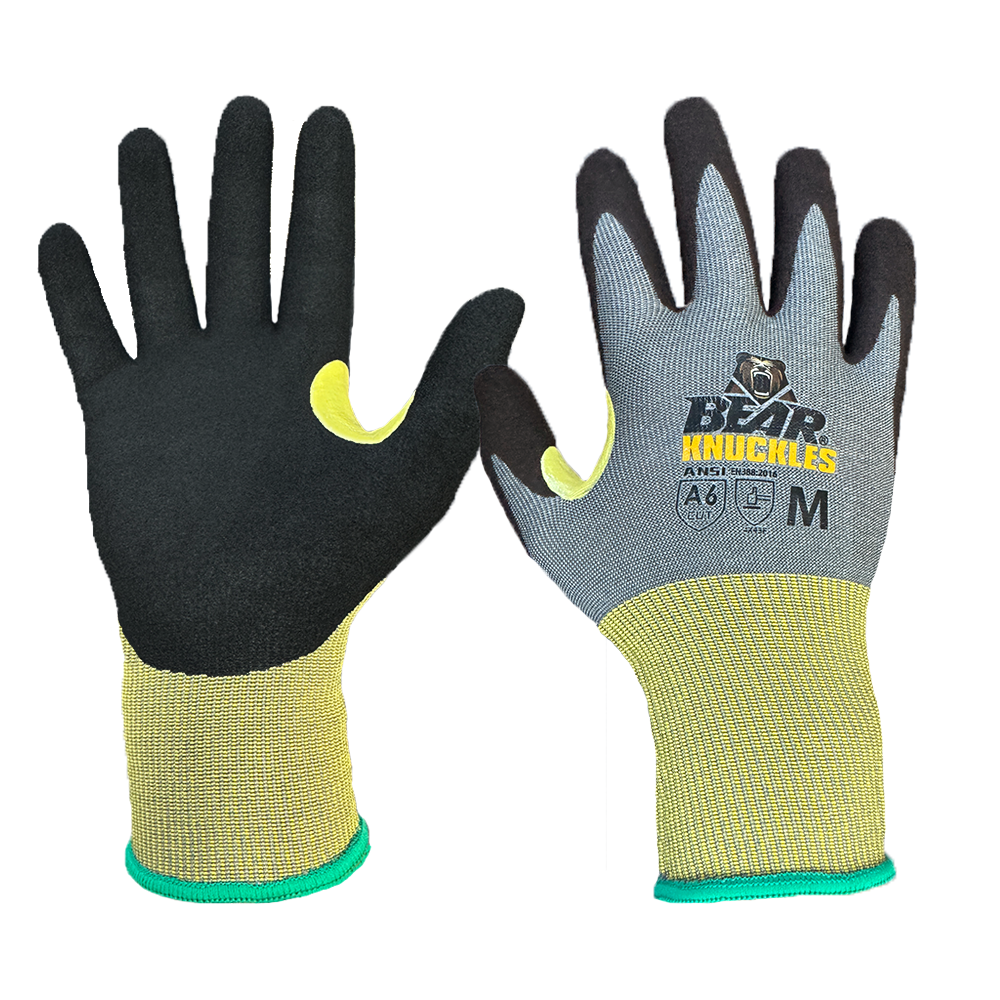 Bear Knuckles Switchblade A6 Cut-Resistant Sandy Nitrile Gloves - SC6100