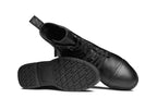 Xena Spice women’s steel toe lace-up work boots in Jet Black