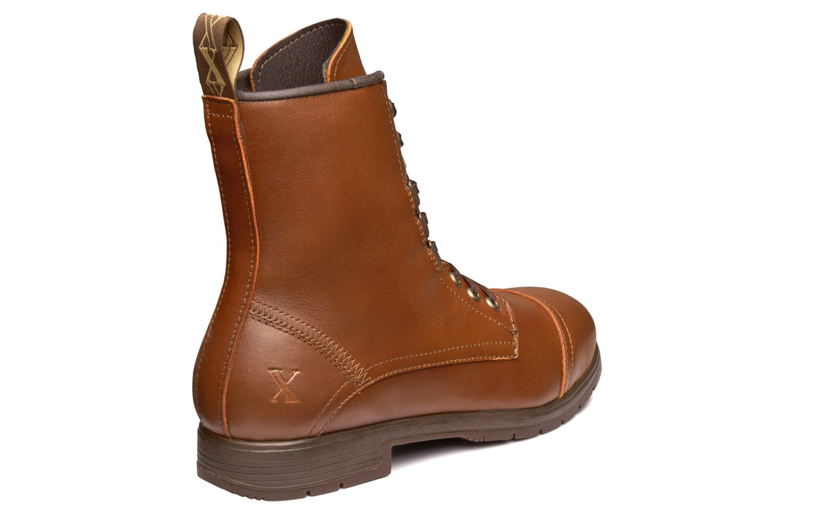 Xena Spice women’s steel toe lace-up work boots in Mystic Dune