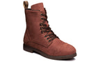 Xena Spice women’s steel toe lace-up work boots in Dark Lava