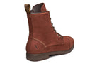 Xena Spice women’s steel toe lace-up work boots in Dark Lava