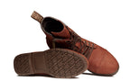 Xena Spice women’s steel toe lace-up work boots in Dark Lava