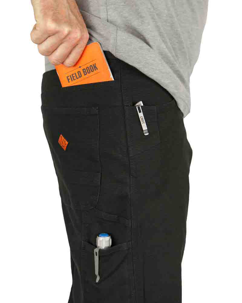 Off The Grid Trailblazer Standard Fit Work Pants – Black
