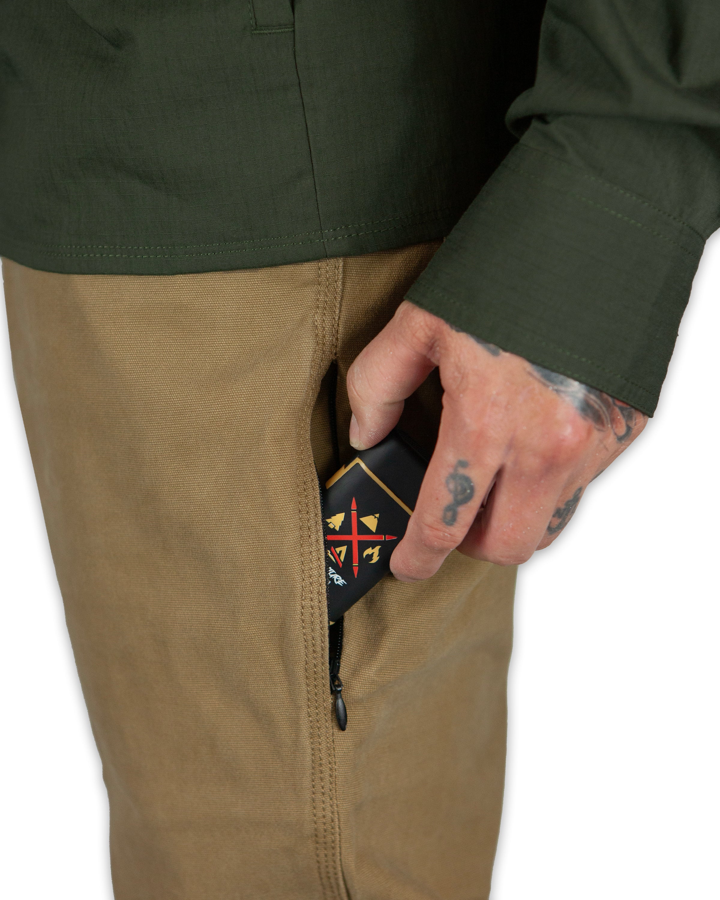 Off The Grid Trailblazer Boot Cut Work Pants – Coyote