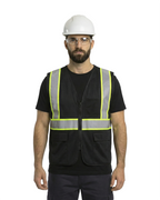 Kiwi Black Reflective Safety Vest