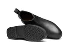Xena Valence women’s steel toe Chelsea work boots in Vegan Black